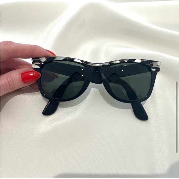 Ray Ban Vintage Wayfarer Street Neat Black Pearl MOP Mosaic Model W… - Picture 2 of 4